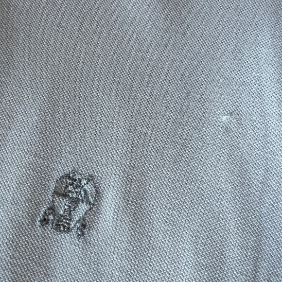 Brunello Cucinelli Men's LS Natural Cream White Polo Shirt M $775 - Picture 6 of 7